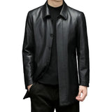 Jaqueta Longa de Couro Masculina Bellaro® S1266