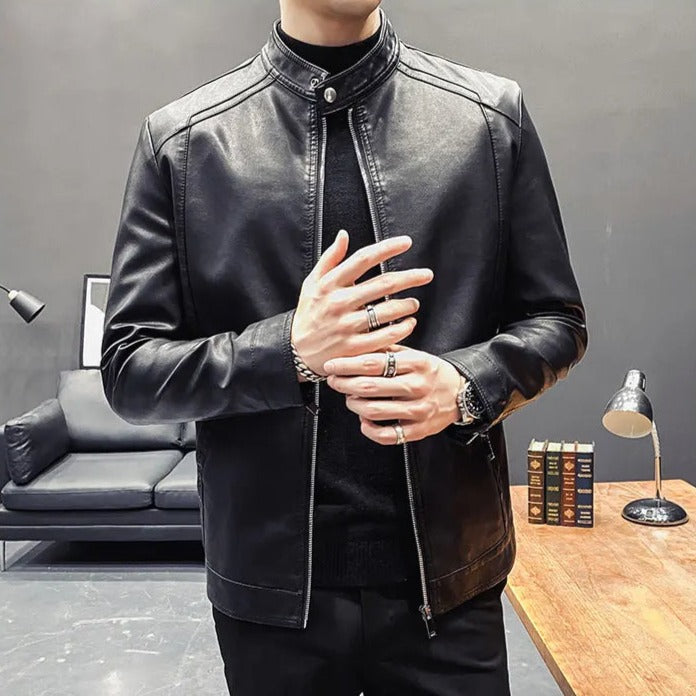 Jaqueta de Couro Casual Masculina Bellaro®