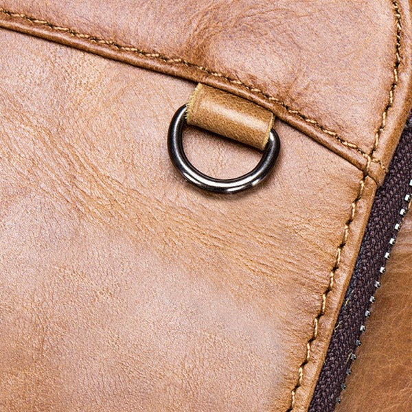 Bolsa Masculina Pequena Couro Genuíno