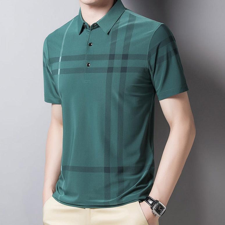 Camisa Masculina Polo com Listras