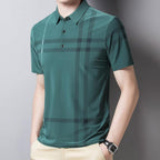 Camisa Masculina Polo com Listras