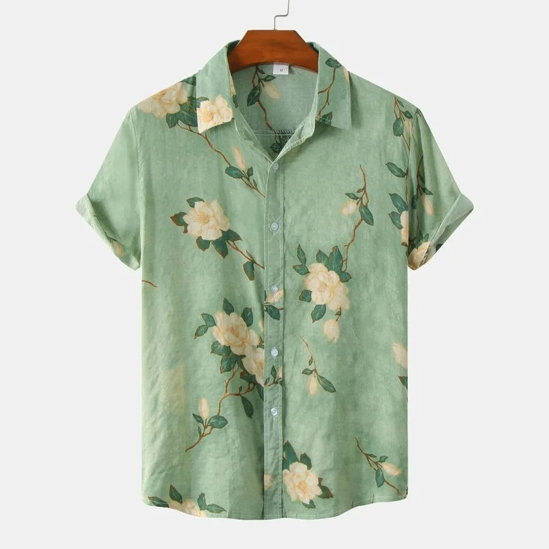 Camisa Masculina Estampada Bellaro Floral®