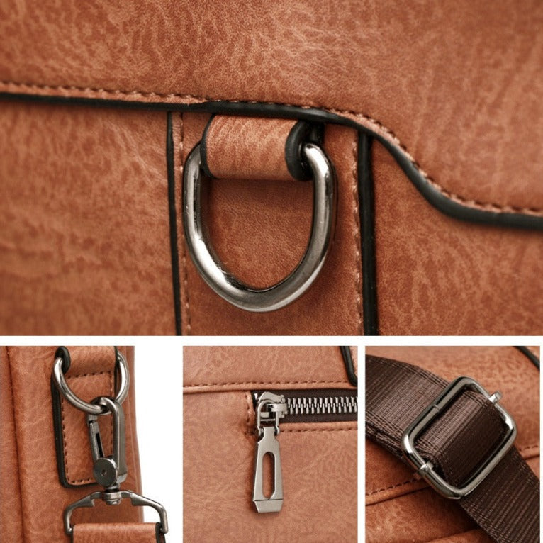 Bolsa Masculina Couro Genuíno
