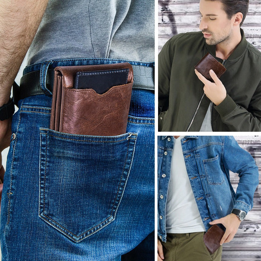 Carteira Masculina em Couro Genuíno