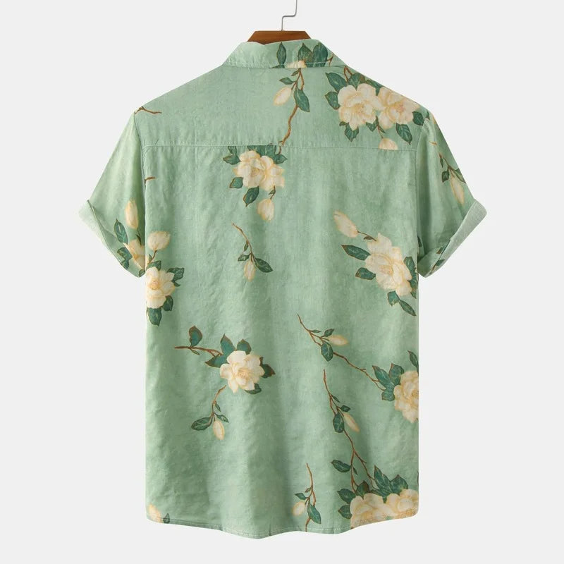Camisa Masculina Estampada Bellaro Floral®