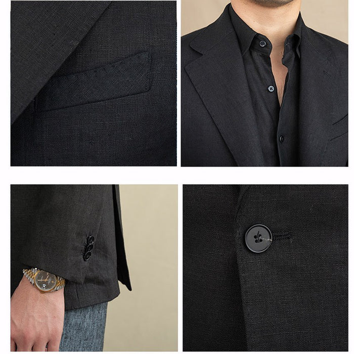 Blazer de Linho Transpassado Masculino Bellaro® S1211