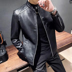 Jaqueta de Couro Casual Masculina Bellaro®