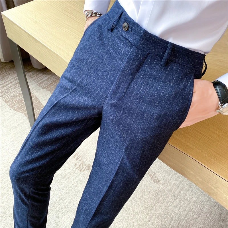 Calça Social Listrada Masculina Bellaro®