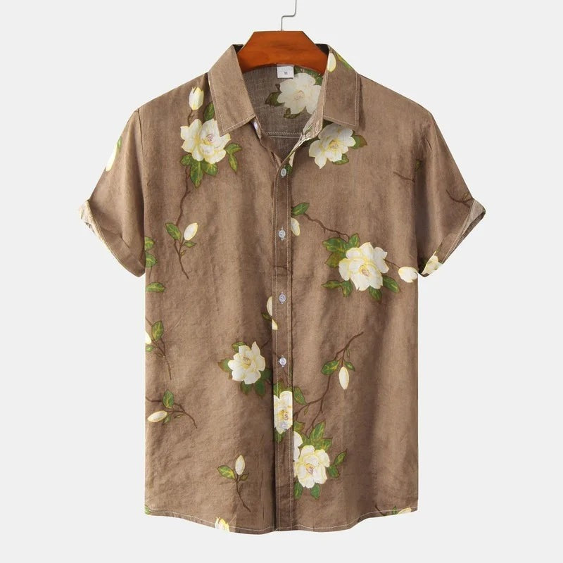 Camisa Masculina Estampada Bellaro Floral®