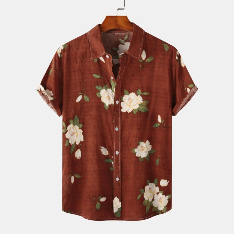 Camisa Masculina Estampada Bellaro Floral®