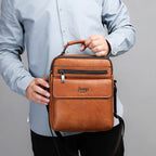 Bolsa Pequena Couro Genuíno Masculina