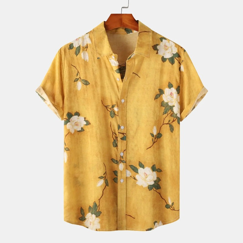 Camisa Masculina Estampada Bellaro Floral®