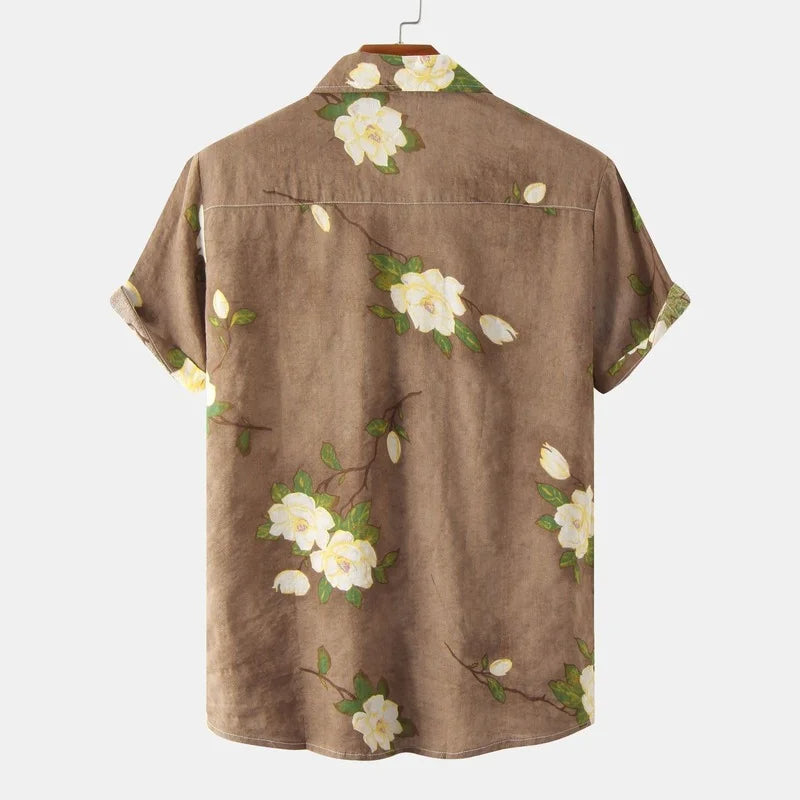 Camisa Masculina Estampada Bellaro Floral®