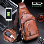 Bolsa Masculina Bag Couro Genuíno