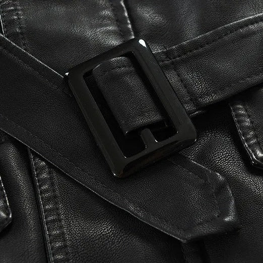 Jaqueta longa de Couro Masculina Bellaro®