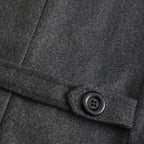 Sobretudo Longo Transpassado de Lã Masculino Bellaro®