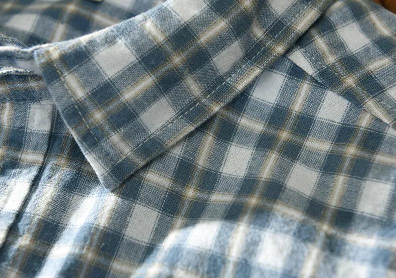 Camisa Masculina Xadrez de Manga Longa Bellaro®