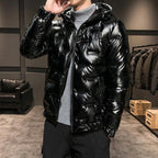 Casaco Masculino Preto Bolha Acolchoado