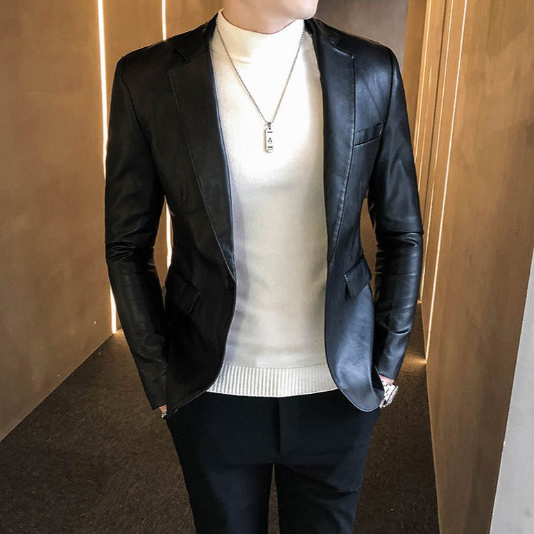 Blazer Masculino de Couro Bellaro®