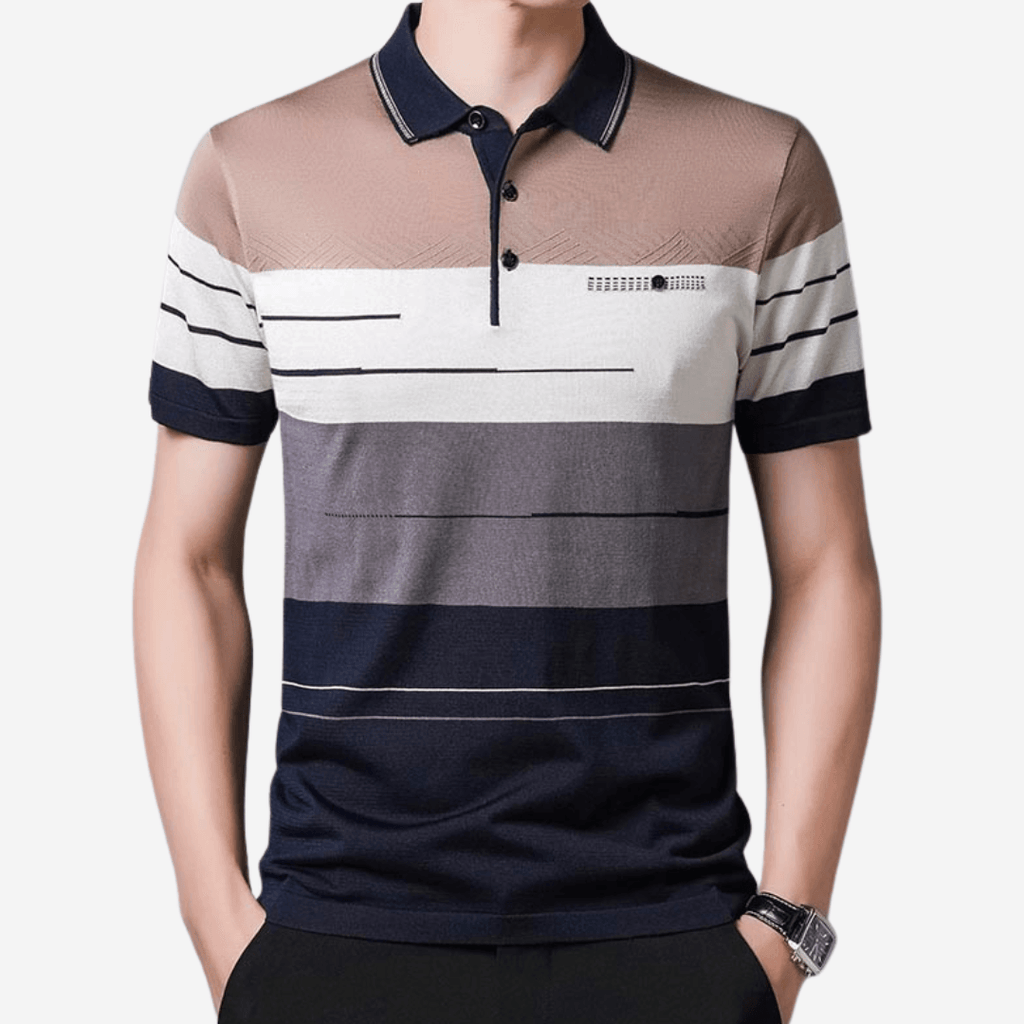 Camisa Polo Listrada Premium Masculina