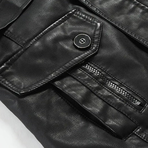 Jaqueta longa de Couro Masculina Bellaro®