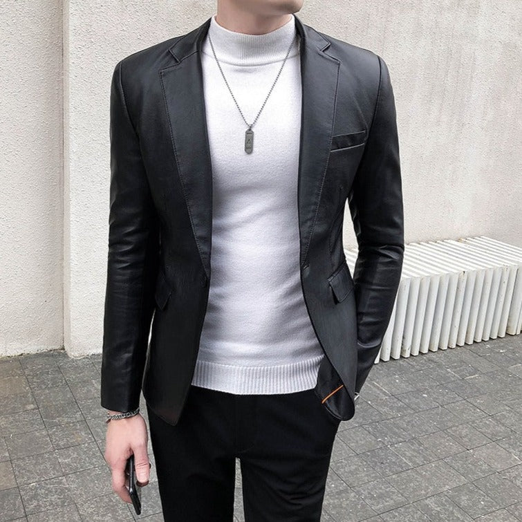 Blazer Masculino de Couro Bellaro®