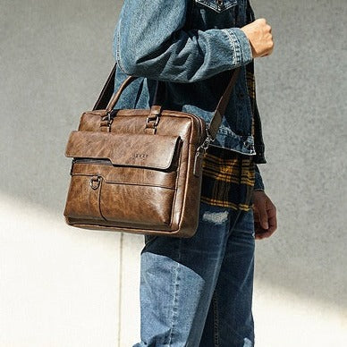 Bolsa Masculina Couro Genuíno