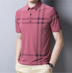 Camisa Masculina Polo com Listras