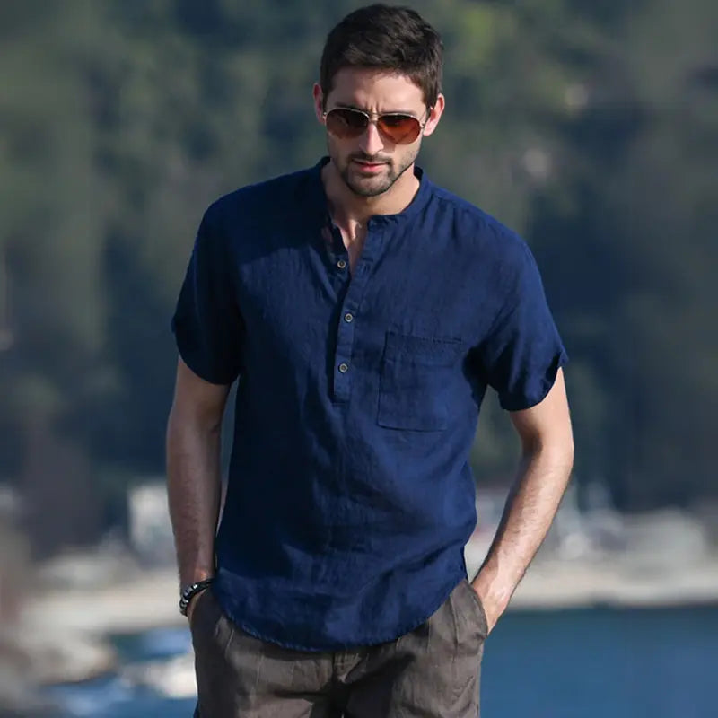 Camisa Masculina de Linho Bellaro® S1054