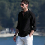 Camisa Masculina de Linho Bellaro® S1053