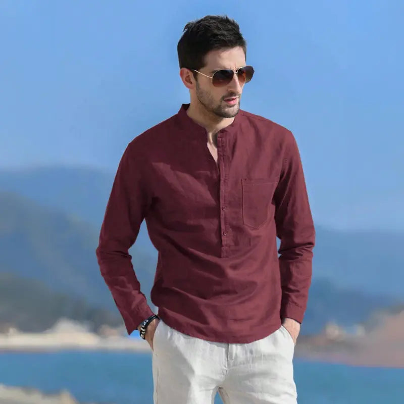 Camisa Masculina de Linho Bellaro® S1053