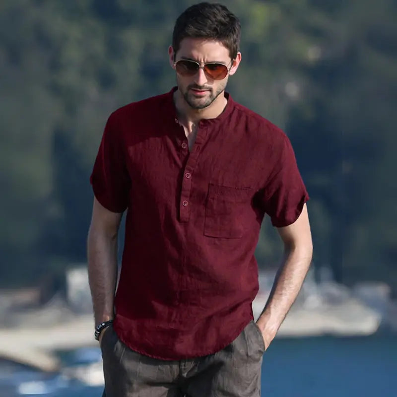 Camisa Masculina de Linho Bellaro® S1054