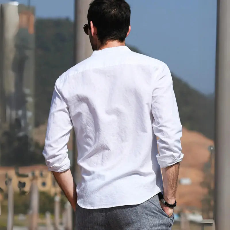 Camisa Masculina de Linho Bellaro® S1053