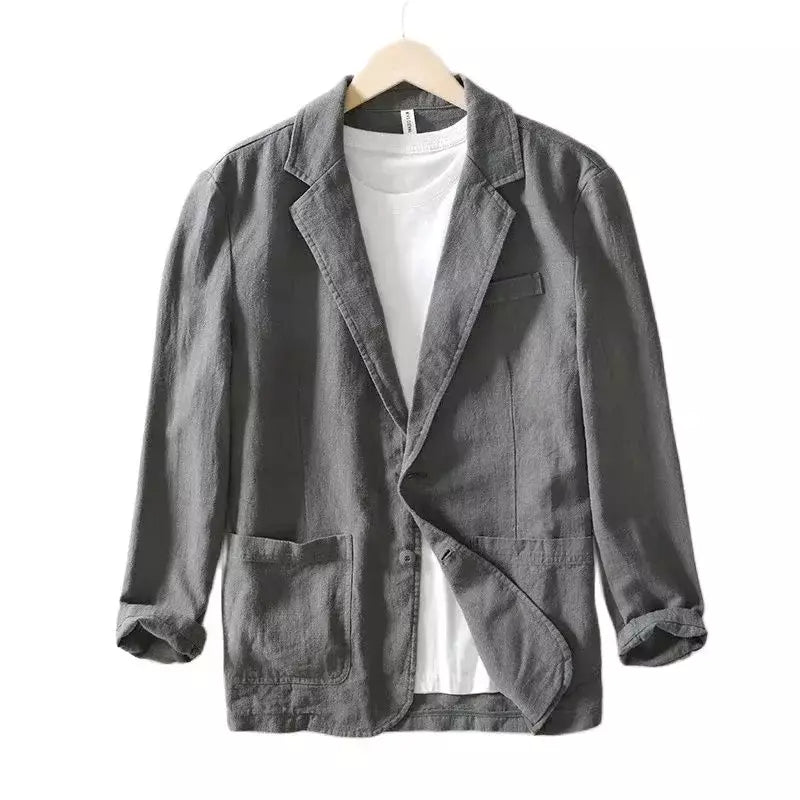 Blazer Masculino de Linho Slim Fit Bellaro® S1046