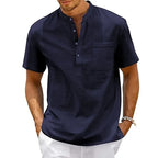 Camisa Manga Curta em Linho Masculina Bellaro®