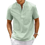 Camisa Manga Curta em Linho Masculina Bellaro®