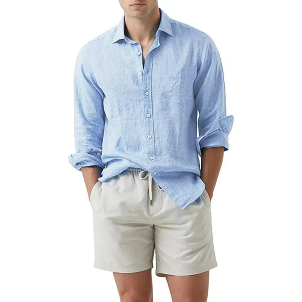 Camisa Social em Linho Masculina Bellaro® S1331