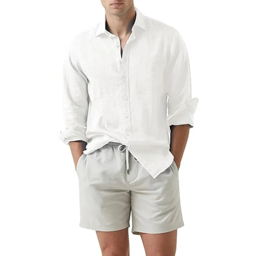 Camisa Social em Linho Masculina Bellaro® S1331