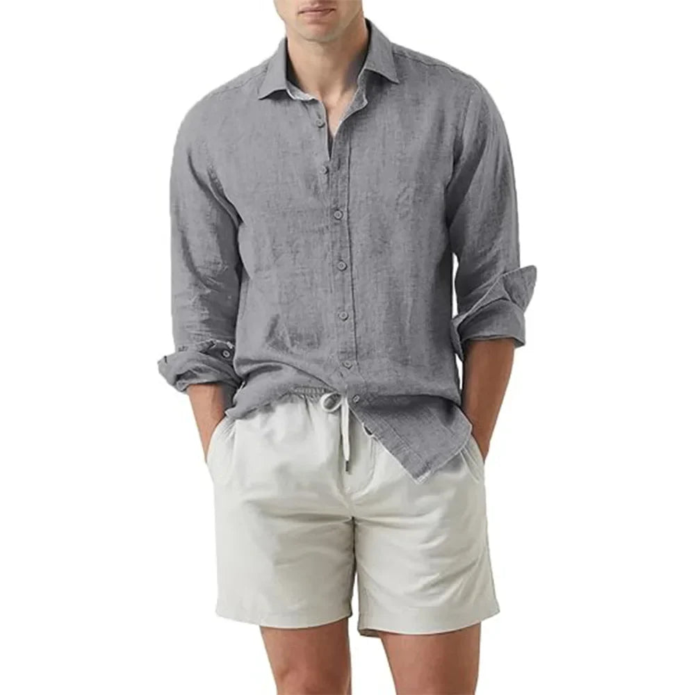 Camisa Social em Linho Masculina Bellaro® S1331