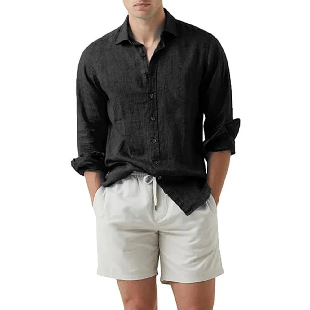 Camisa Social em Linho Masculina Bellaro® S1331