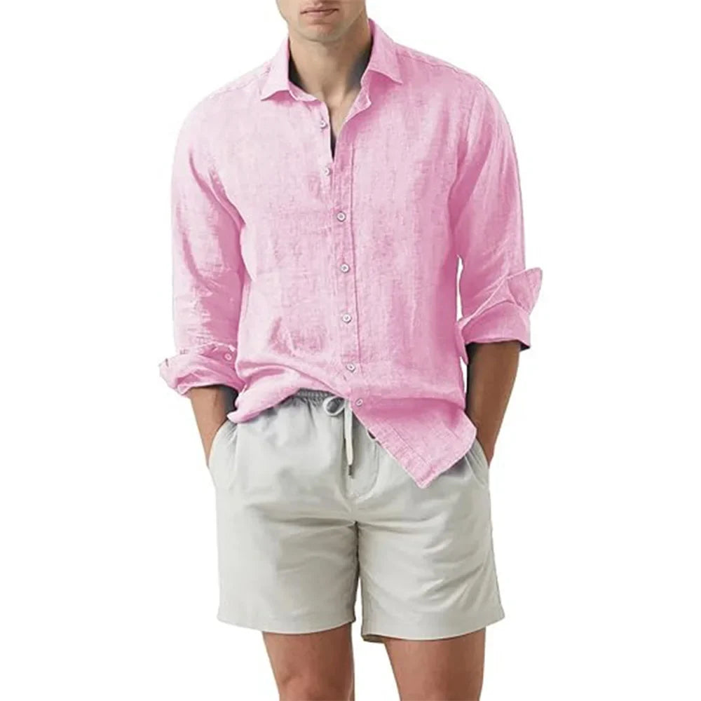 Camisa Social em Linho Masculina Bellaro® S1331