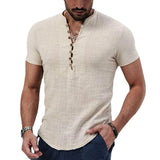 Camisa de Linho Manga Curta Masculina Bellaro®