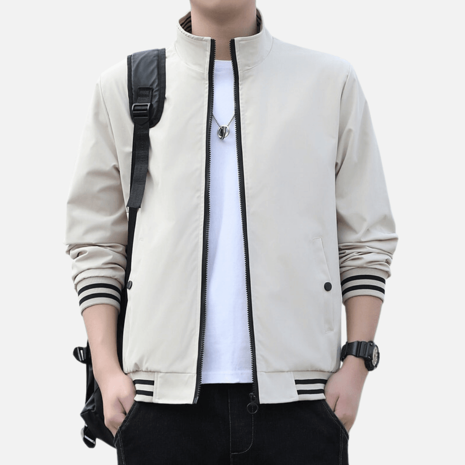 Jaqueta Masculina com Zíper Fashion