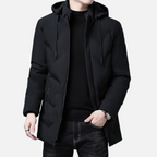 Jaqueta Masculina Longa com Capuz