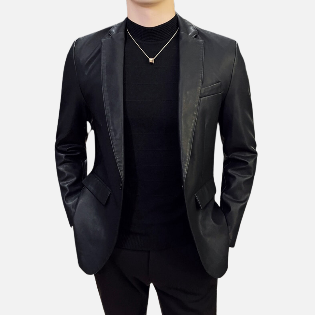 Blazer Masculino de Couro Bellaro® S1063