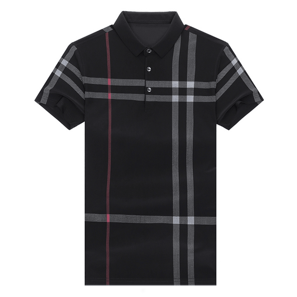Camisa Masculina Polo com Listras