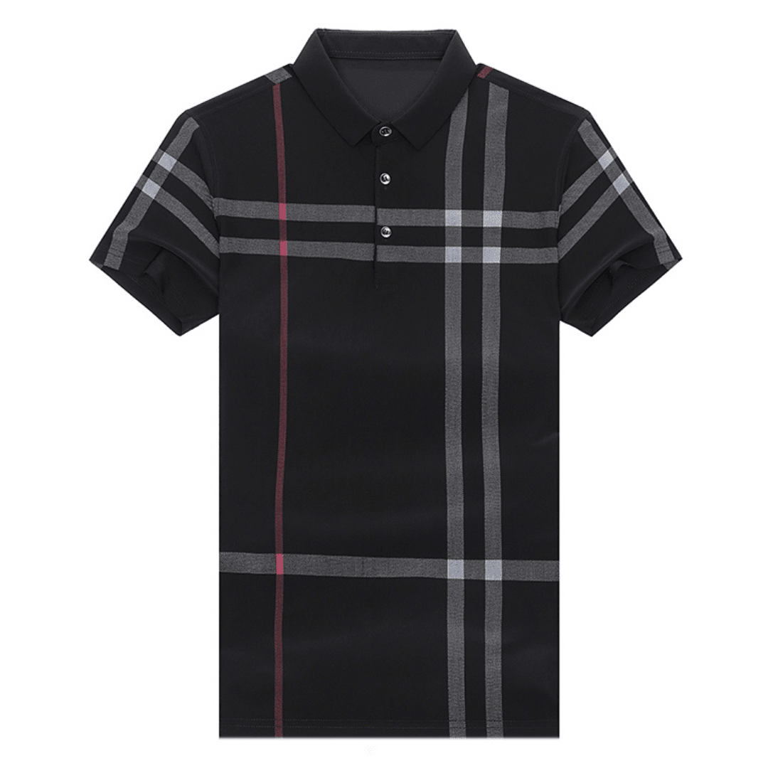 Camisa Masculina Polo com Listras