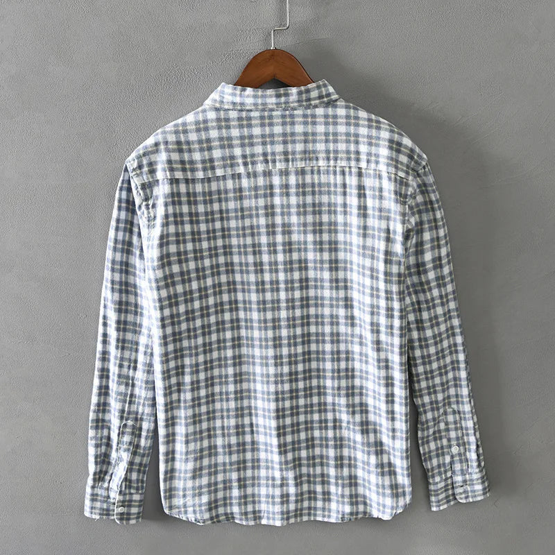 Camisa Masculina Xadrez de Manga Longa Bellaro®