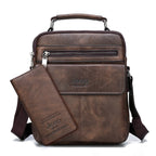 Bolsa Pequena Couro Genuíno Masculina