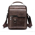Bolsa de Couro Pequena Masculina Impermeável